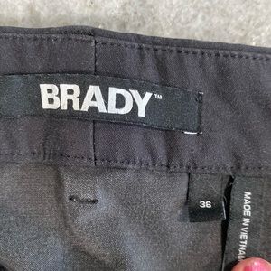 Men’s, Brady brand pants. Size 36. Black.